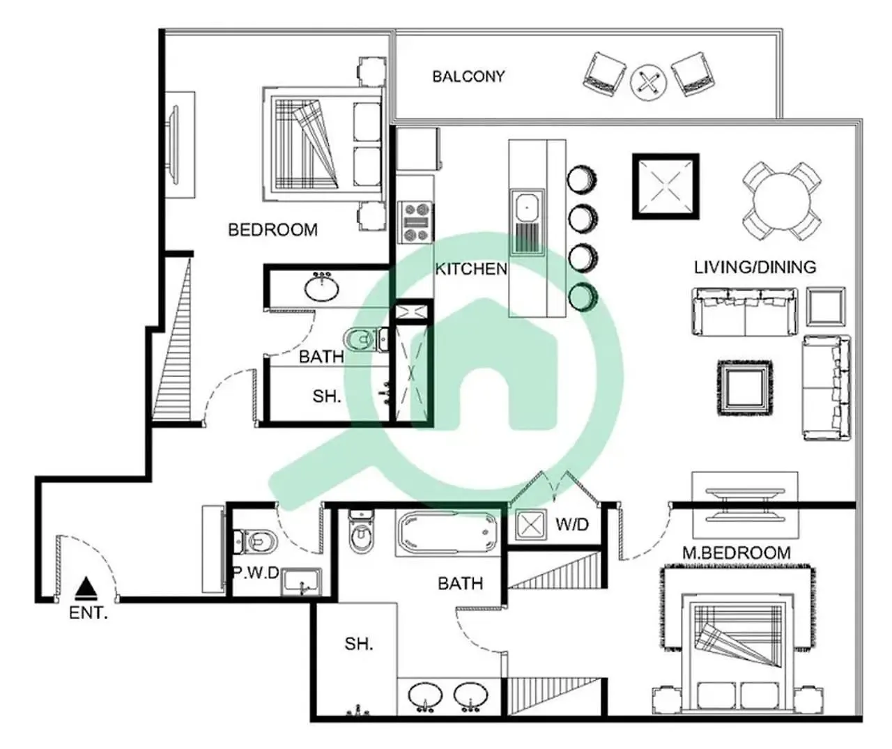 Chic Address Jbr Stay Sleeps 5 With Sea Views Dubaj 0*,  Zjednoczone Emiraty Arabskie